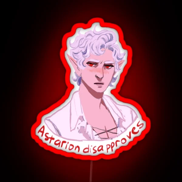 Astarion Disapproves RGB Neon Sign