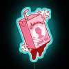 Vibrant RGB Neon Sign with Customizable Astarion's Juice Box Artwork