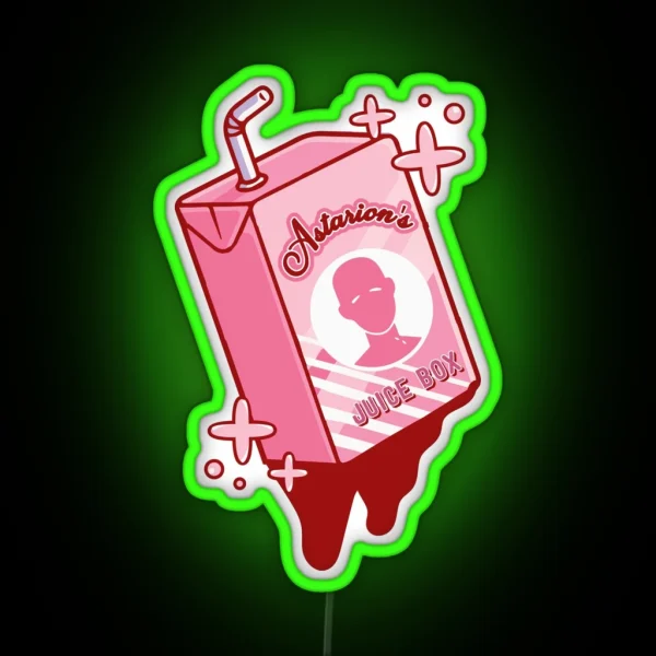 Astarion S Juice Box RGB Neon Sign