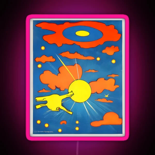 Asteroid Armageddon RGB Neon Sign