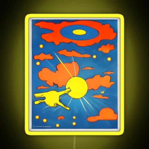 Asteroid Armageddon RGB Neon Sign