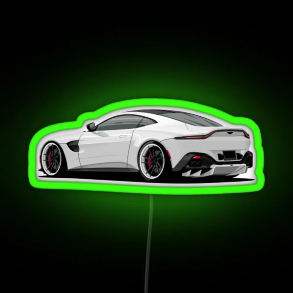 Aston Martin White Collar RGB Neon Sign
