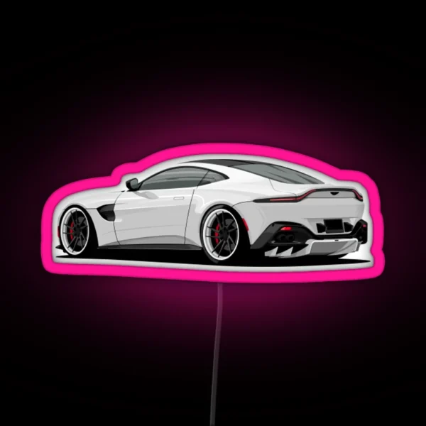 Aston Martin White Collar RGB Neon Sign