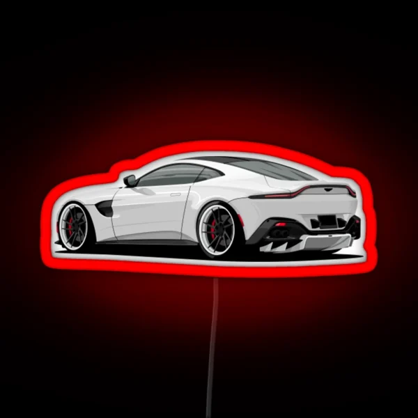 Aston Martin White Collar RGB Neon Sign