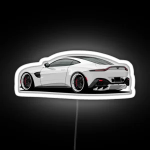Aston Martin White Collar RGB Neon Sign