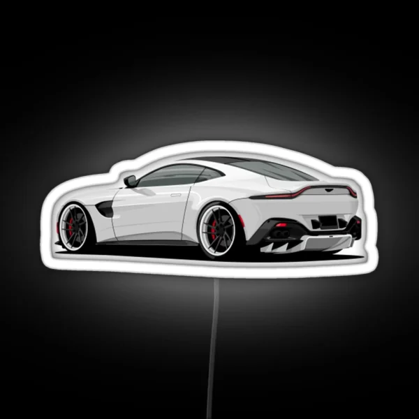 Aston Martin White Collar RGB Neon Sign