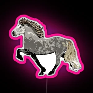 Astrid Icelandic Horse RGB Neon Sign