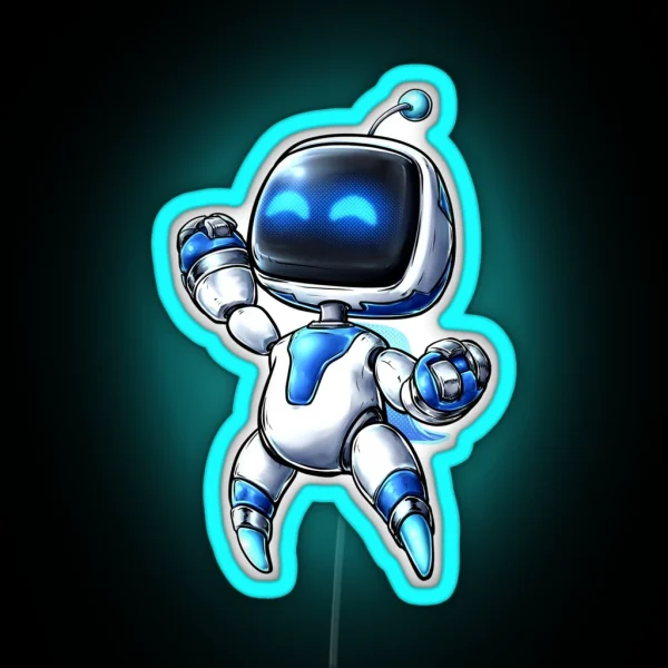 Astro Bot RGB Neon Sign