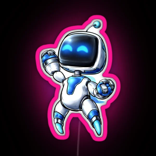 Astro Bot RGB Neon Sign