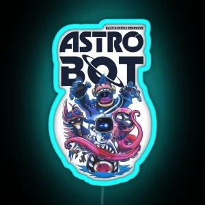 Astro Bot RGB Neon Sign