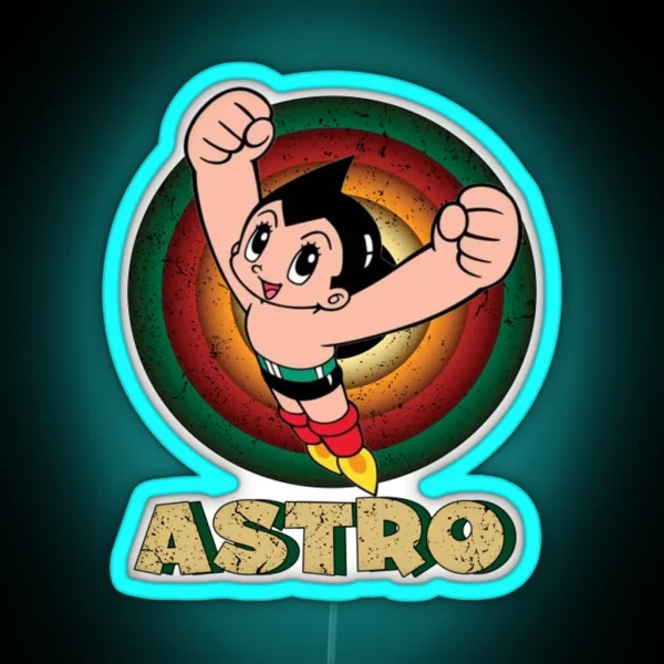 Astro Boy Classic Anime RGB Neon Sign