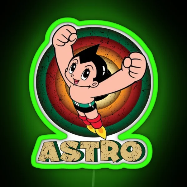 Astro Boy Classic Anime RGB Neon Sign