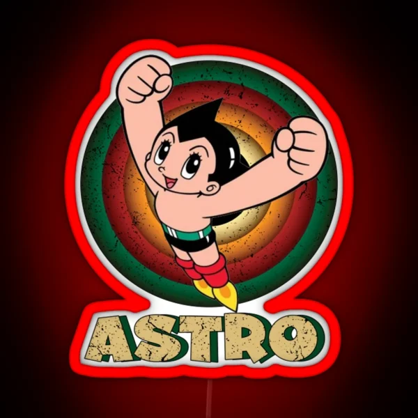 Astro Boy Classic Anime RGB Neon Sign