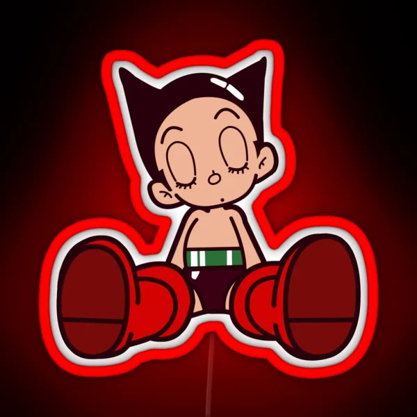 Astro Boy Sleeping RGB Neon Sign