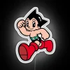 Dynamic RGB neon sign inspired by iconic Astro Boy character