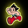 Add vibrant glow with customizable Astroboy RGB color changing neon sign