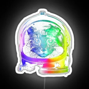 Astronaut Cat RGB Neon Sign