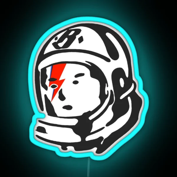 Astronaut Club Logo Icon RGB Neon Sign