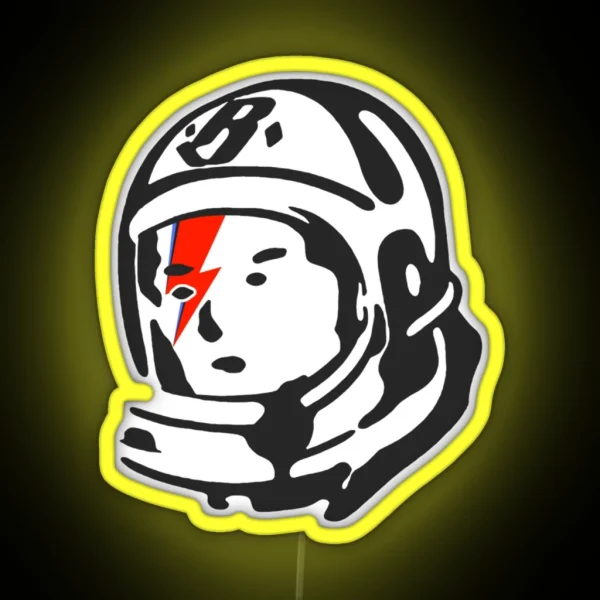 Astronaut Club Logo Icon RGB Neon Sign