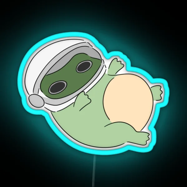 Astronaut Froggy RGB Neon Sign