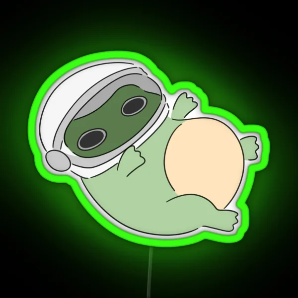 Astronaut Froggy RGB Neon Sign