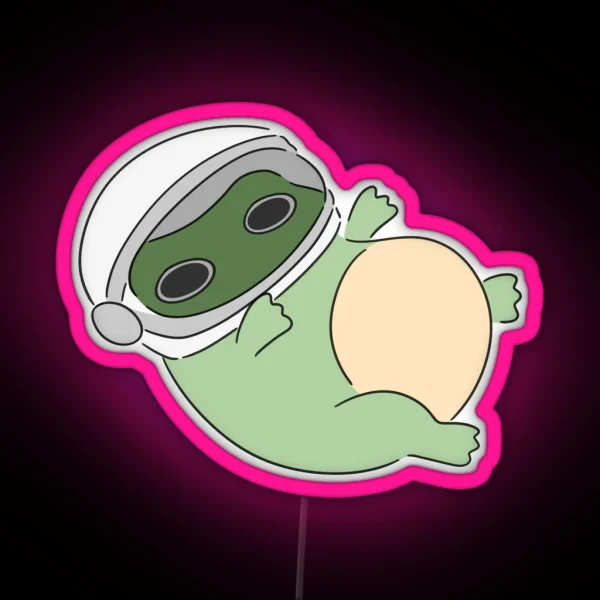 Astronaut Froggy RGB Neon Sign