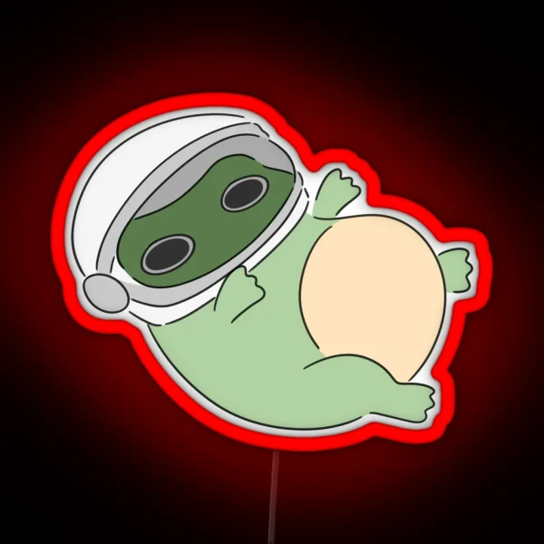 Astronaut Froggy RGB Neon Sign