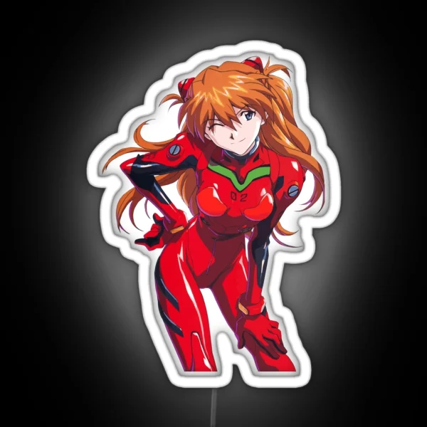 Asuka Neon Genesis Evangelion Poster Case More RGB Neon Sign