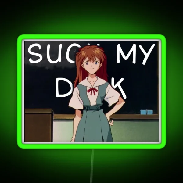 Asuka Suck My RGB Neon Sign