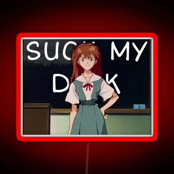 Asuka Suck My RGB Neon Sign