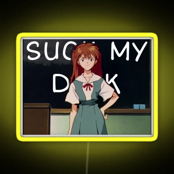 Asuka Suck My RGB Neon Sign