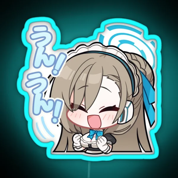 Asuna Blue Archive RGB Neon Sign