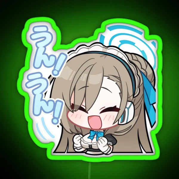 Asuna Blue Archive RGB Neon Sign