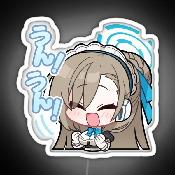 Asuna Blue Archive RGB Neon Sign