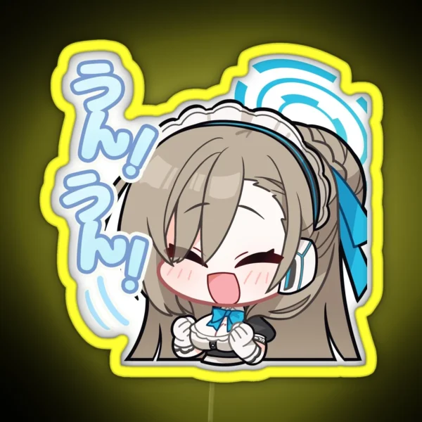 Asuna Blue Archive RGB Neon Sign