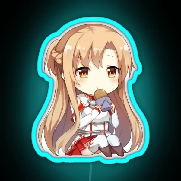 Asuna Chibi RGB Neon Sign