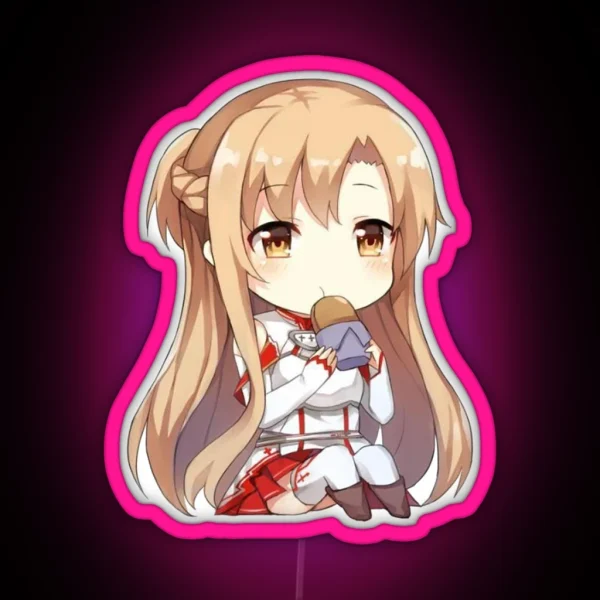 Asuna Chibi RGB Neon Sign