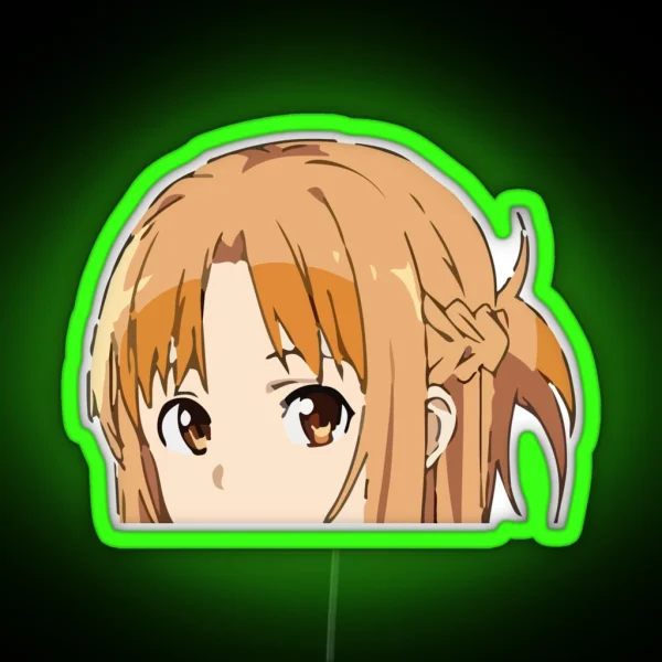 Asuna Peeker RGB Neon Sign