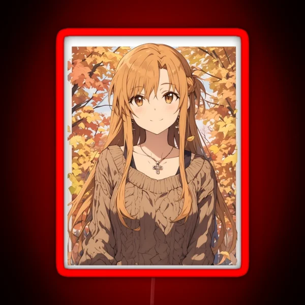 Asuna SAO 12 RGB Neon Sign