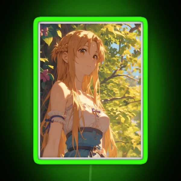 Asuna SAO 14 RGB Neon Sign