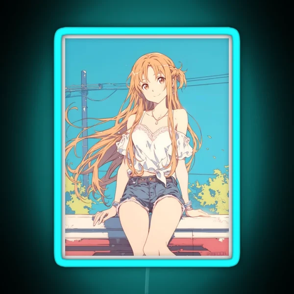 Asuna SAO 23 RGB Neon Sign