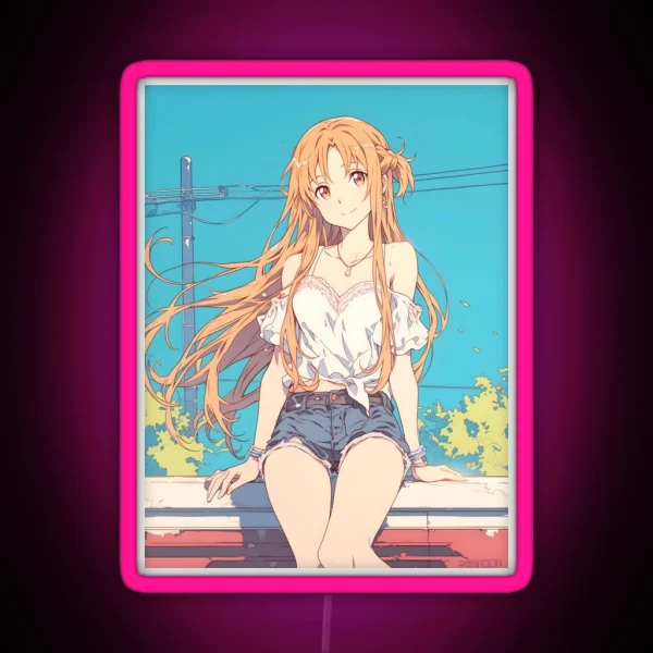 Asuna SAO 23 RGB Neon Sign