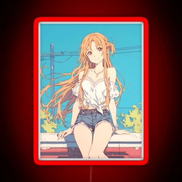 Asuna SAO 23 RGB Neon Sign