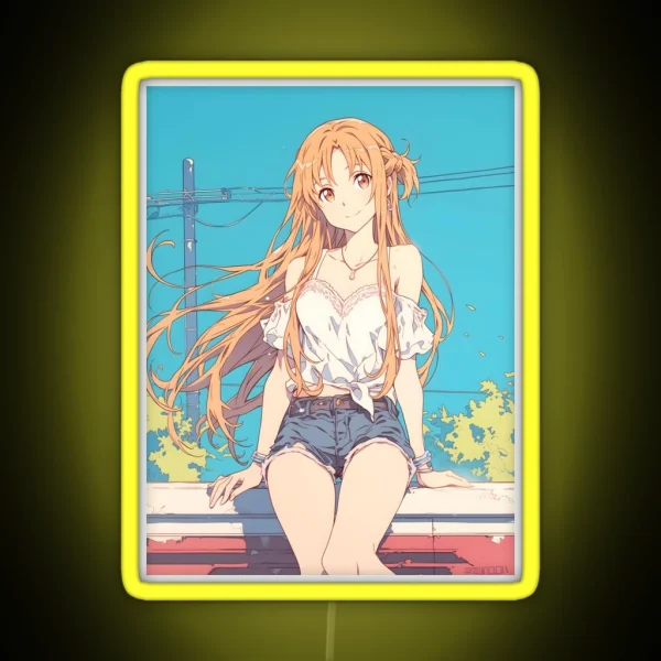Asuna SAO 23 RGB Neon Sign