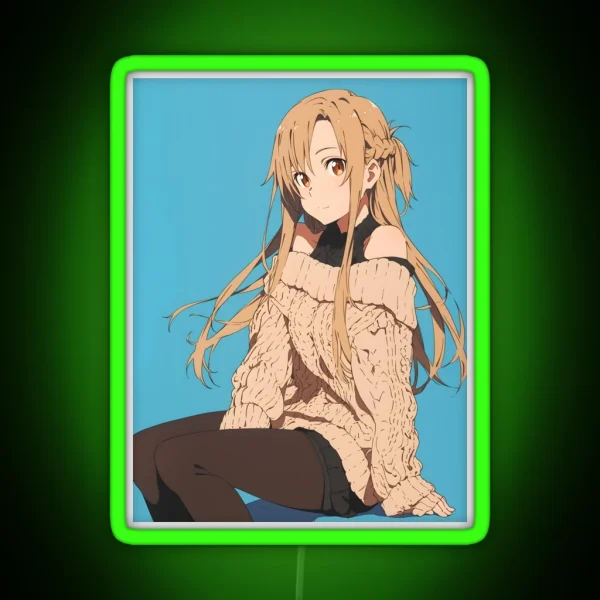 Asuna SAO 5 RGB Neon Sign