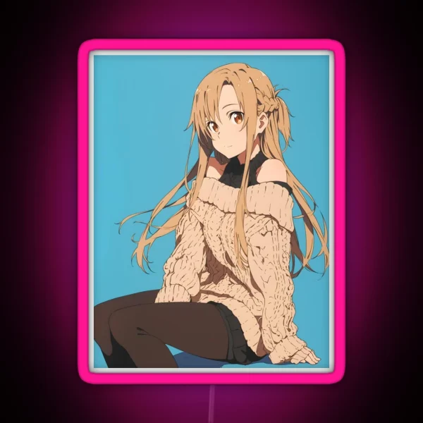 Asuna SAO 5 RGB Neon Sign