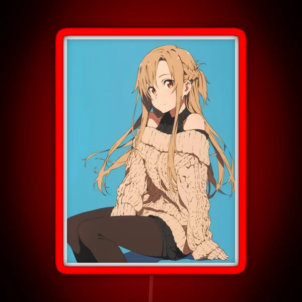 Asuna SAO 5 RGB Neon Sign