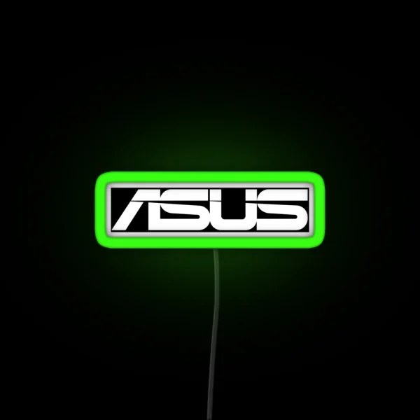 Asus Logo Black White RGB Neon Sign