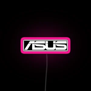 Asus Logo Black White RGB Neon Sign