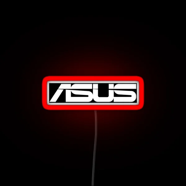 Asus Logo Black White RGB Neon Sign